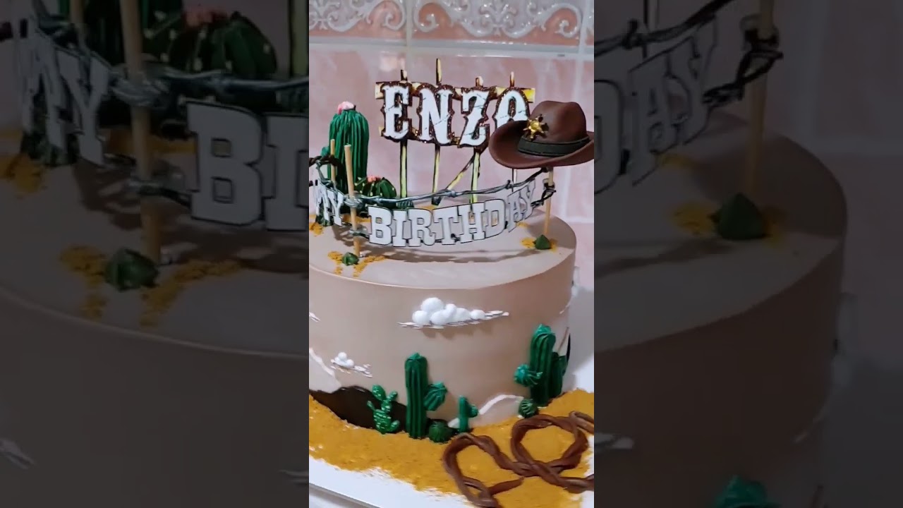 western theme cake 