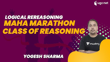 UGC NET 2021 | Logical reasoning by Yogesh Sharma | Maha Marathon