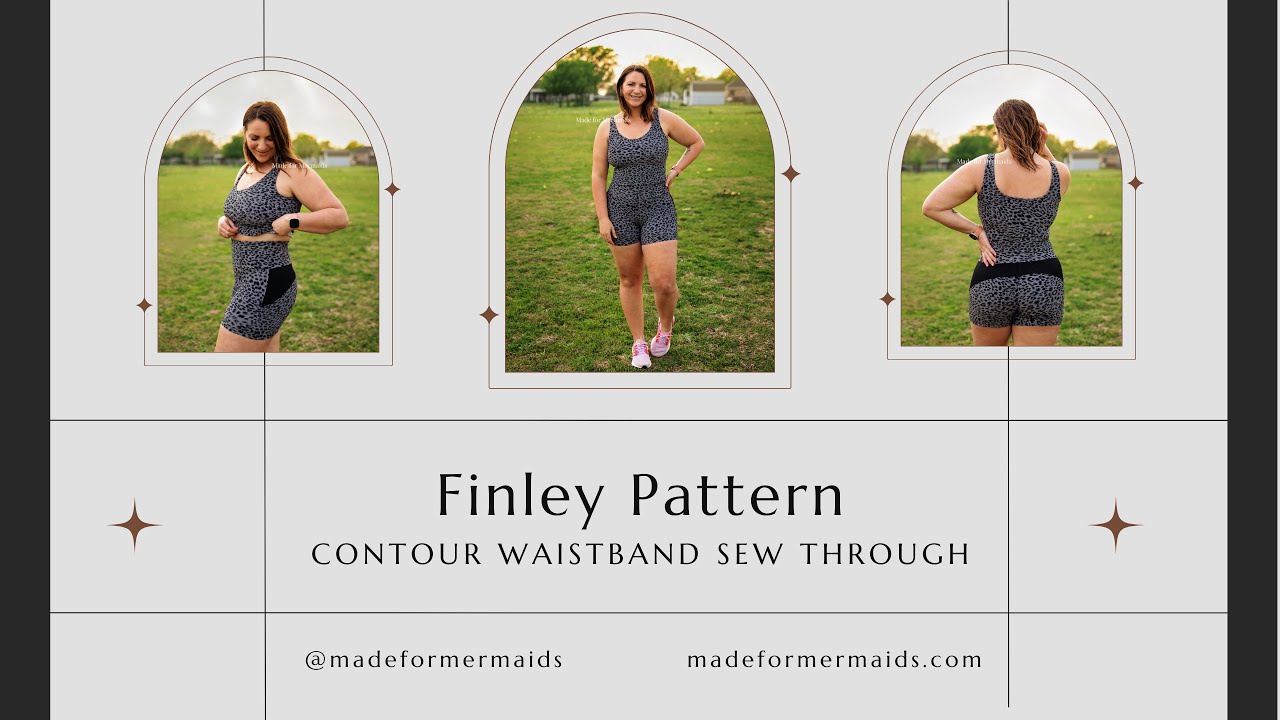 Finley Pattern Sew Through: crossover waistband 