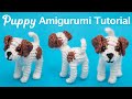 Puppy amigurumi crochet tutorial  jack russel terrier amigurumi