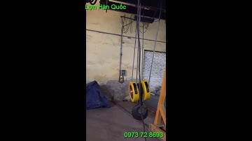 Palang cáp điện dầm đôi 5 tấn Hàn Quốc hoạt động