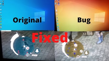 Windows 10 colour change error  |Red to Blue| Green or Yellow|