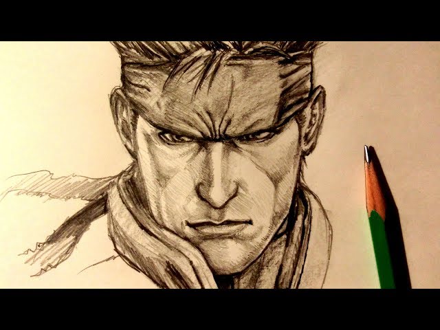 Drawing of Solid Snake | Fandom