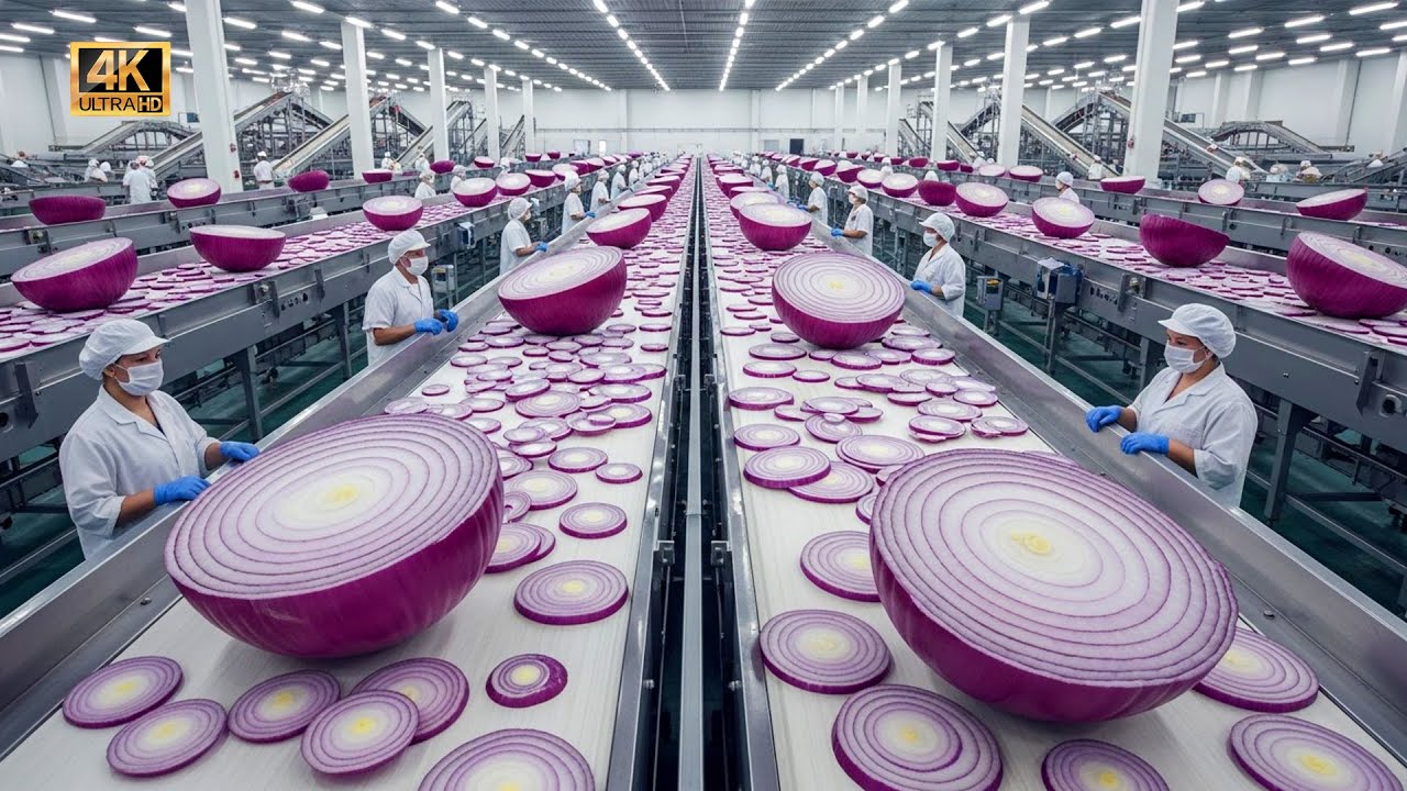 🧅 Inside The World’s Biggest Onion Powder Factory 😱 | How Millions Of Onions Turn Into Powder