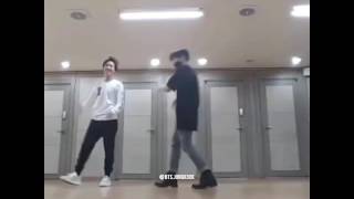 BTS J-hope and kookie silver spoon dance