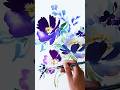 Purple flower painting - come and learn to paint with me! #looseflorals #floralpainting #flowerart