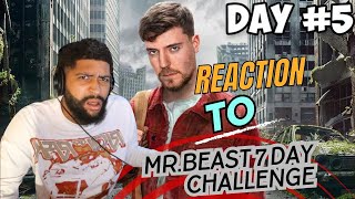 Mr. Beast surviving in an ABANDONED CITY for 7 Days (Reaction)