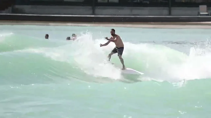How to surf a wave pool.Waco surf