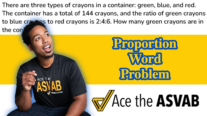 ASVAB Arithmetic Reasoning - Practice Test Question Video Solution (Proportion Word Problem)