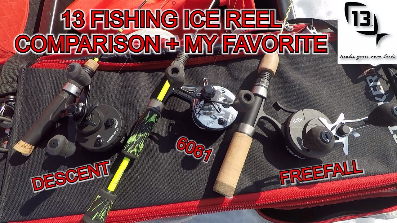 13 Fishing Ice Reel Comparison and my Favorite Reel. FreeFall