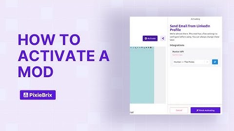How to Activate a PixieBrix Mod