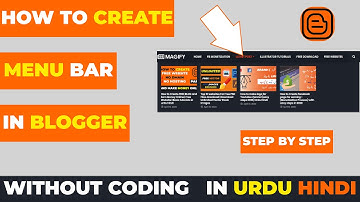 How to create menu bar in blogger | menu and sub-menu in blogger 2020 (skill Sekho)
