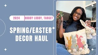 Spring Décor Haul 2024| Walmart, Hobby Lobby and Target| Dream Rodrigues