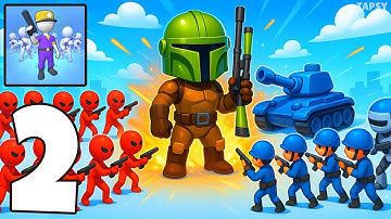 ⚔️ Army War Camp Battle Game Gameplay Walkthrough Part 2 – Build the Strongest Army! (Android,iOS)