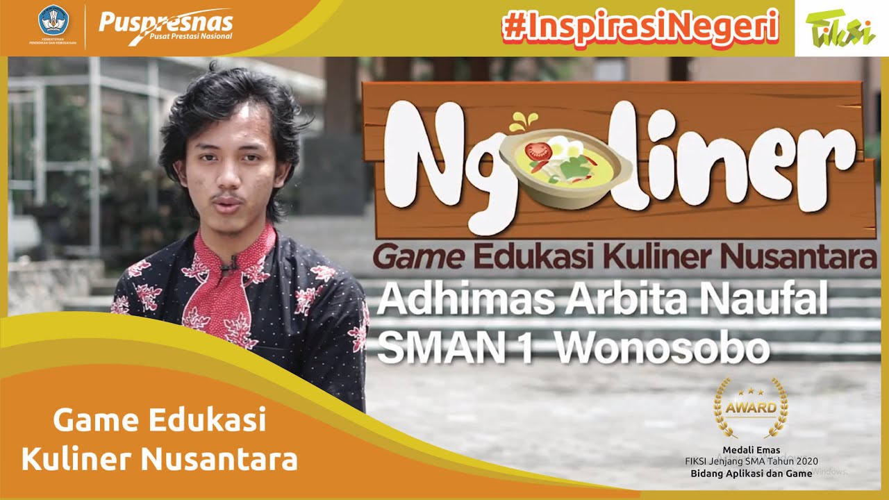 Peraih Medali Emas FIKSI 2020– Aplikasi dan Permainan Interaktif Digital–Nguliner