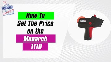 Pricing Guns - How To Set The Price on the Monarch 1110 One Line Pricing Gun