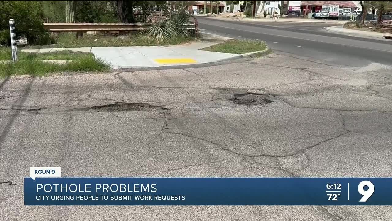 Pothole Problems, City urging people to submit work requests - YouTube