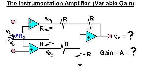 Electrical Engineering: Ch 5: Operational Amp (26 of 28) The Instrumentation Amp (Variable Gain)