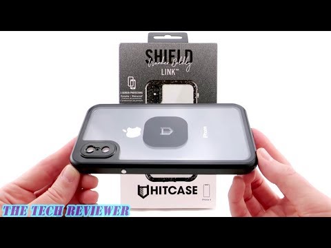 Hitcase Shield Link: Super Slim Waterproof Case with Magnetic Lens Attachment for iPhone X!