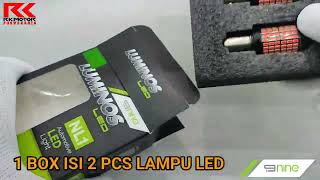 Lampu Rem LED Non Kedip 1157 S25 Luminos NL1 Motor Mobil 144 Chip
