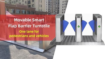 STXtek Movable Flap Barrier Turnstile Gates for Schools #flapbarrier #opticalturnstile