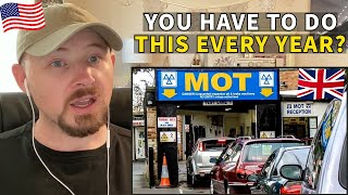 American Reacts to What's a MOT Test? - UK Vehicle Inspections