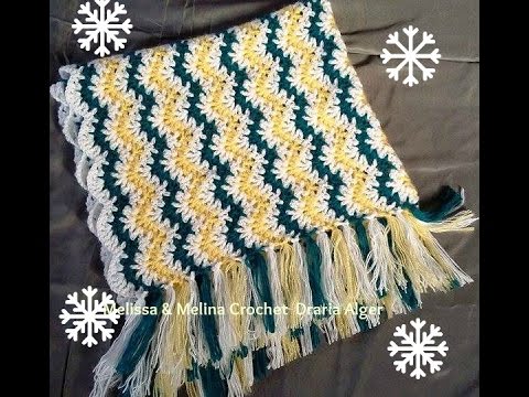 Crochet Point Fantaisie Zig Zag Couverture Bebe Echarpe Etole Et Chale Youtube Crochet Point Fantaisie Zig Zag Couverture Bebe Echarpe Etole Et Chale Youtube