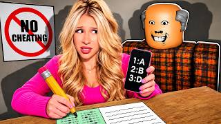 I CHEATED DURING MY TEST in ROBLOX…