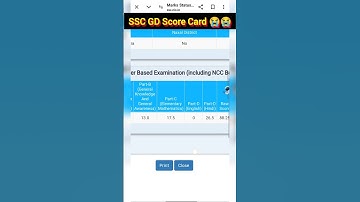 SSC GD Score Card 2024 😭 SSC GD Result 2024 || SSC GD 2024 #ssc #sscgd #shorts #shortvideo