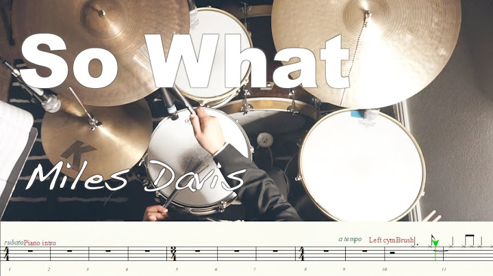 So What Drums version - Drums performance video thumbnail