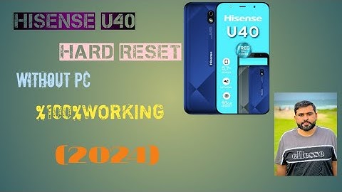 hisense u40 hard reset unlocke password