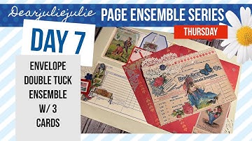 Use an ENVELOPE for double tuck page ensemble idea w/3 cards