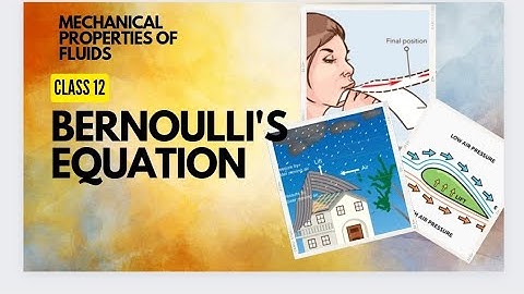 Mechanical properties of fluids | Bernoulli