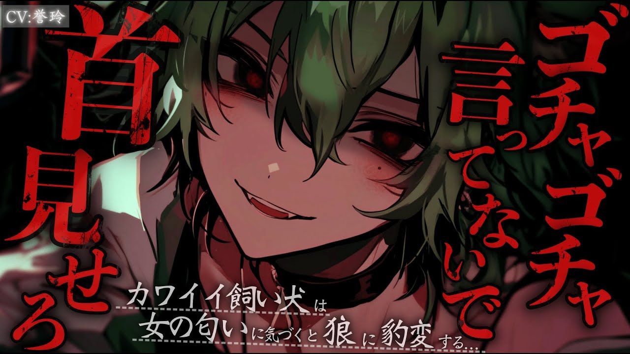【ﾔﾝﾃﾞﾚ獣人/女性優位】かわいい飼い犬は他の女の匂いに気づくとイケメンヤンデレ狼に豹変する...【男性向け/シチュエーションボイス/　ASMR】