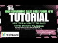 GoHighLevel V4 Sales Page Template Walkthrough/Tutorial