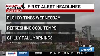 First Alert Weather: Cooler temperatures arrive for start of fall in the Midstate Update