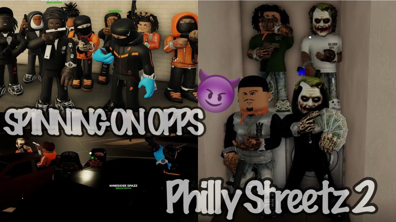SPINNING ON OPPS IN Philly Streetz 2 (ROBLOX) #robloxhoodrp #robloxgames