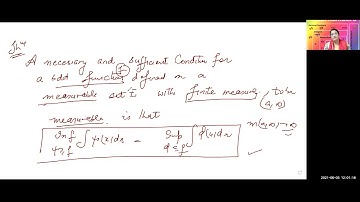 Theorem on L integral of a bounded function over a set of finite measure part-1