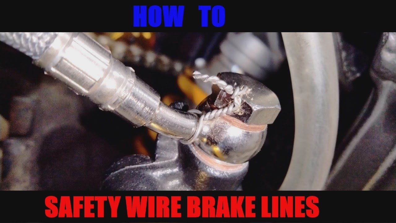 How To Safety Wire Motorcycle Brake Line Banjo Bolts YouTube