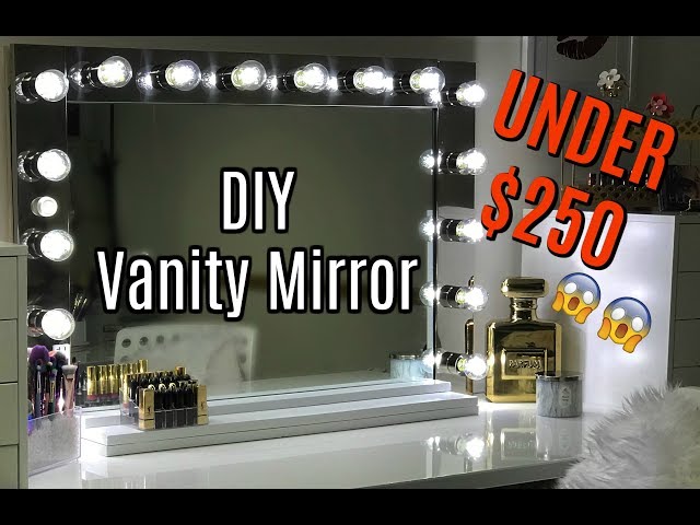 DIY RHINESTONE VANITY MIRROR! 