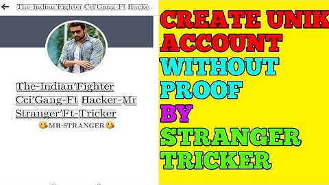 How To Create Long Unik Name Facebook Account And Symbol By ||STRANGER  TRICKER|| 2020