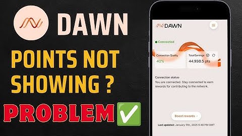 😱😱 Dawn Validator Airdrop Point not showing Problem Solution | Points not increasing problem #dawn