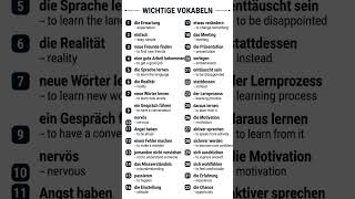 B1/B2 Deutsch vocabularies on the basis of👇🏻 Story 🇩🇪 | Deutsch lernen #shorts #germanstory