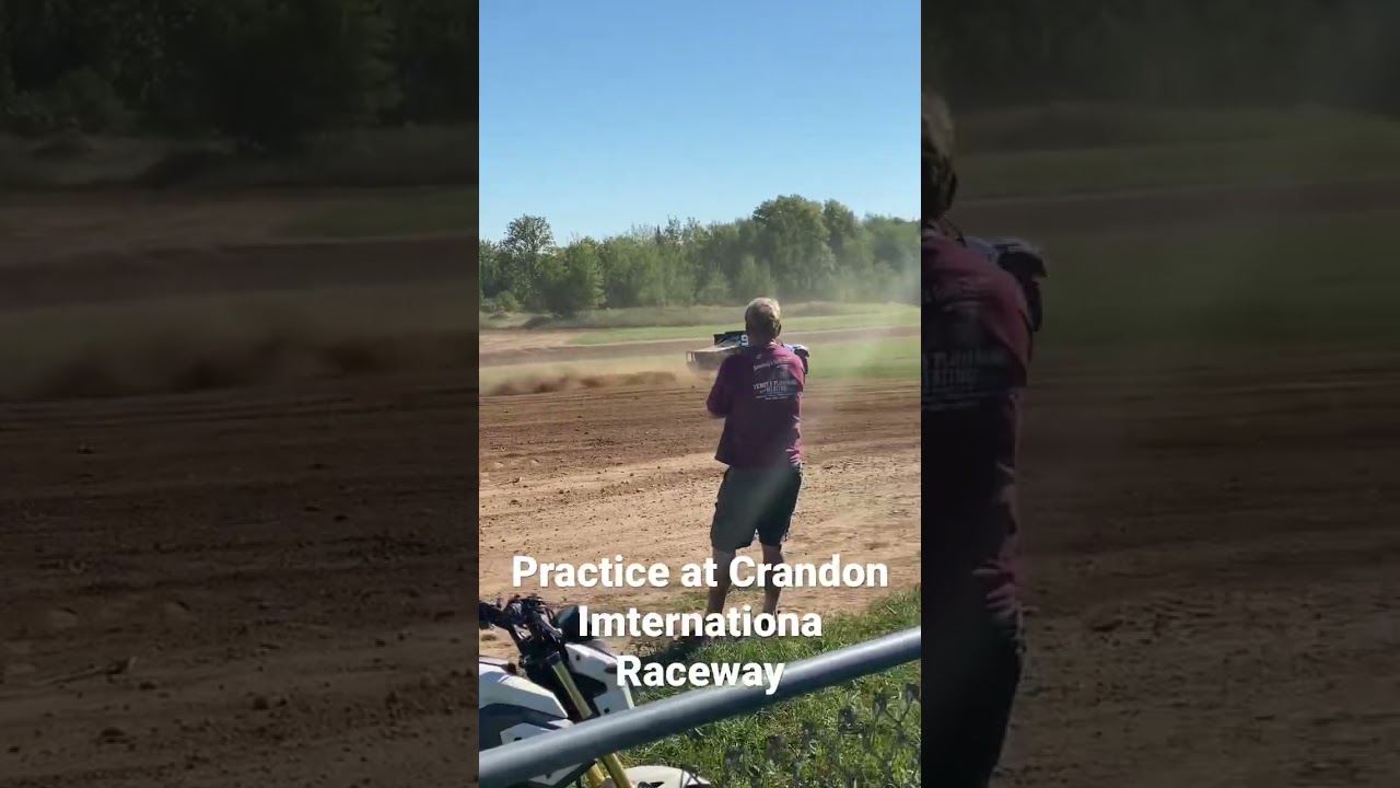 Practice laps at Crandon International Raceway.