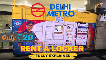 How to Rent a Locker in Delhi Metro | Locker Facility | Vivek Kumar