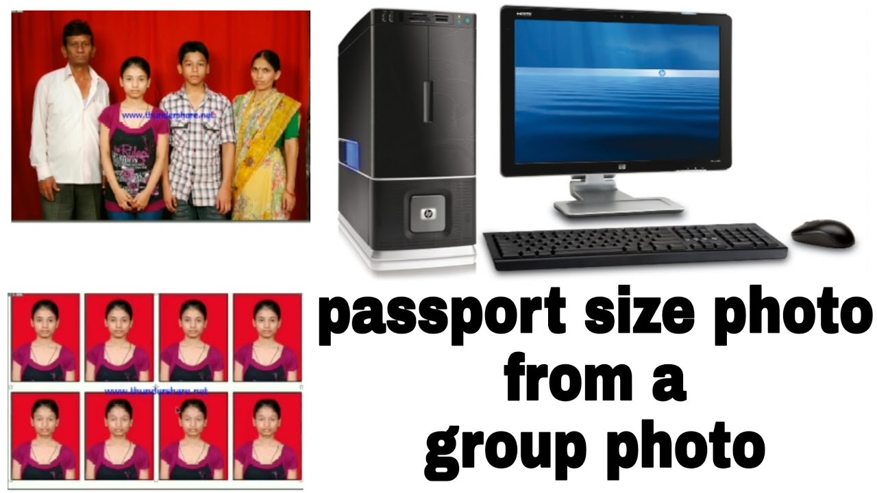passport size photo from group photo/how to make passport size photo