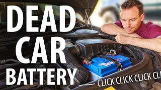 Dead car battery! How to check &amp; replace a flat starter battery (the dreaded click-click-click)