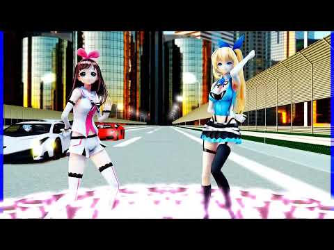 MMD、アイ、アカリ、計2人、で、サラマンダー