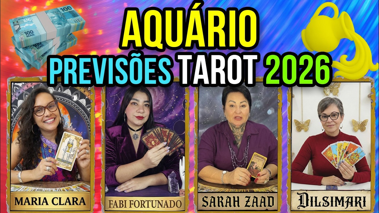 ♒ AQUÁRIO TAROT 2026: ARREPIANTE! 4 TARÓLOGOS CONFIRMAM A QUEDA DA 