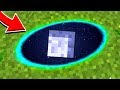 SHOOTING A PORTAL AT THE MOON IN MINECRAFT!